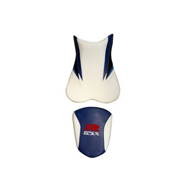 Housse de selle Bagster (2175C) Bleu/Blanc/Noir/Azur/Lettres Fluo et Blanc Suzuki GSX600R 06