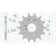 Pignon AFAM 14 dents pas 520 type 22304 Suzuki RG 250 F