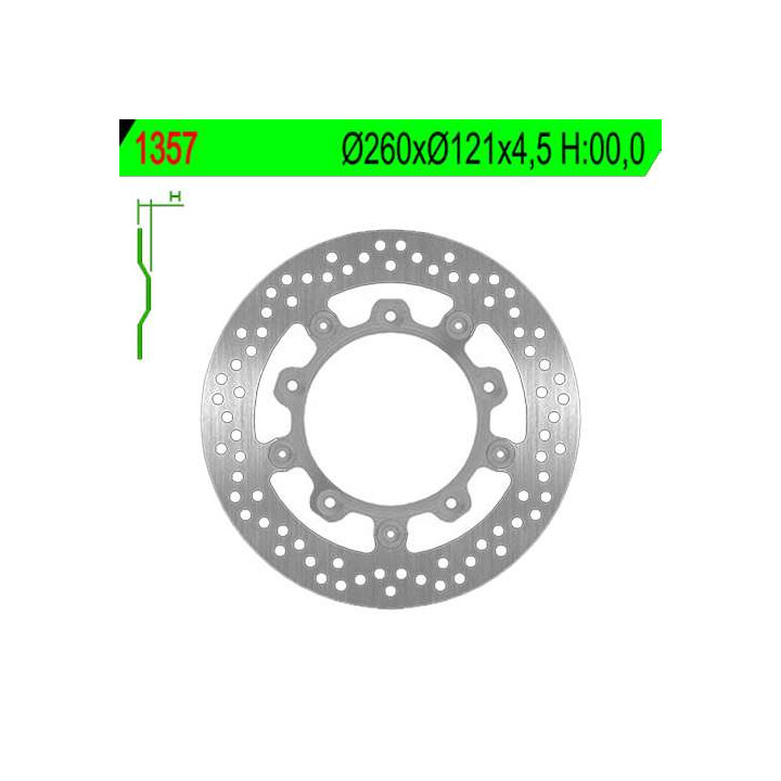 Front brake disc NG 1357 Suzuki BURGMAN 650 13-