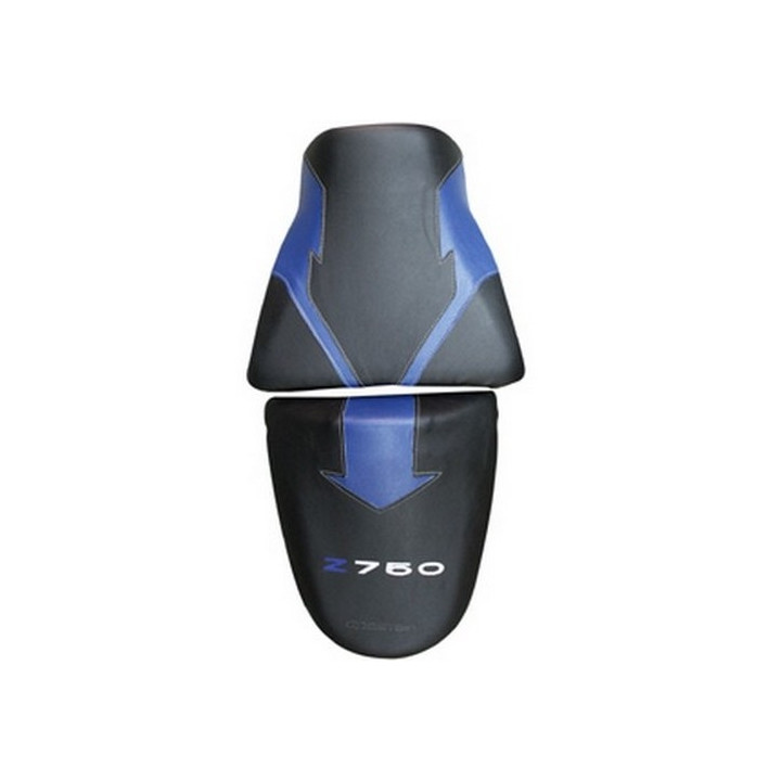Saddle cover Bagster (2142F) Blue/Black/Letter Grises Claires Kawasaki Z750 04-05