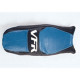 Saddle cover Bagster (2007G) Pervenche/Black/White Letters Honda VFR750 96-97