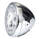 7-inch LED motorcycle headlight HIGHSIDER RENO Type 1 Chrome