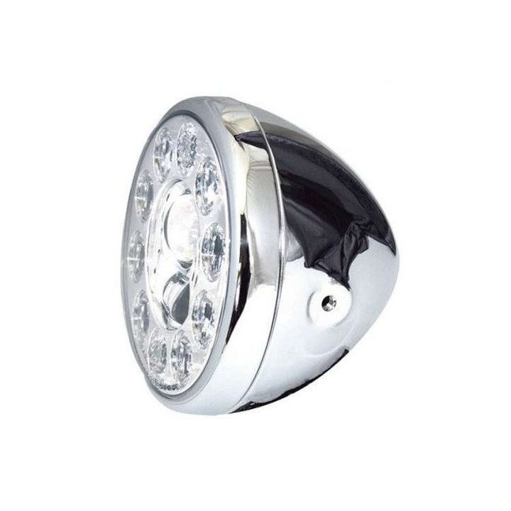 7-inch LED motorcycle headlight HIGHSIDER RENO Type 1 Chrome