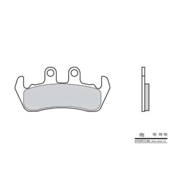 Plaquettes de frein organique BREMBO 07GR1506