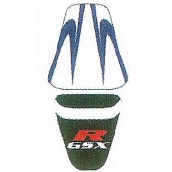 Saddle cover Bagster (2114H) Electric Blue/White/Black Suzuki GSX1000R 01