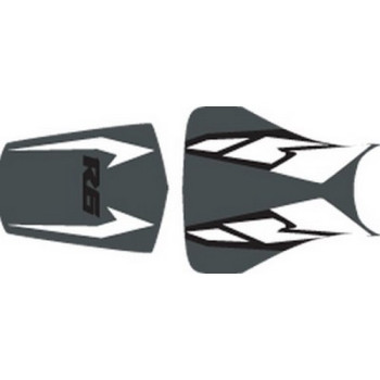 Housse de selle Bagster (2140E) Anthracite/Blanc/Noir/Lettres Noires Yamaha YZF-R6 04 Housse de selle Bagster (2140E) Anthracite/Blanc/Noir/Lettres Noires Yamaha YZF-R6 04