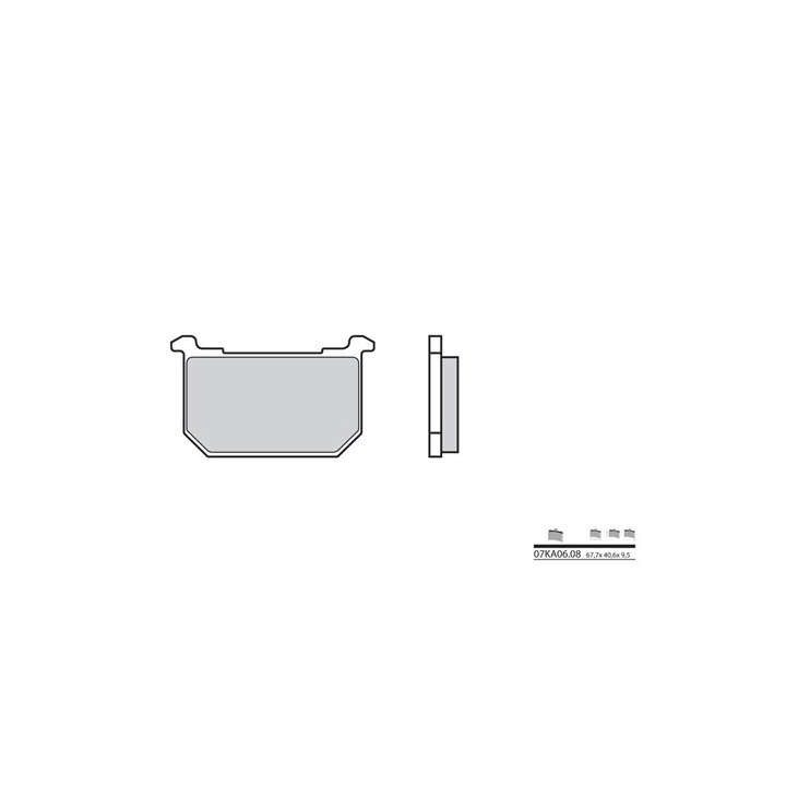 BREMBO organic brake pads 07KA0608