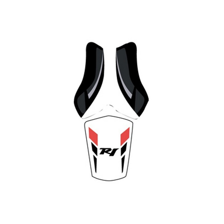 Saddle cover Bagster (2211F) Black/White/Gris Clair/Rouge/Black Letters Yamaha YZF-R1 11