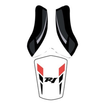 Housse de selle Bagster (2211F) Noir/Blanc/Gris Clair/Rouge/Lettres Noires Yamaha YZF-R1 11 Housse de selle Bagster (2211F) Noir/Blanc/Gris Clair/Rouge/Lettres Noires Yamaha YZF-R1 11