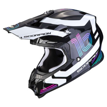 Casque cross Scorpion VX-16 EVO AIR TUB Noir / Blanc