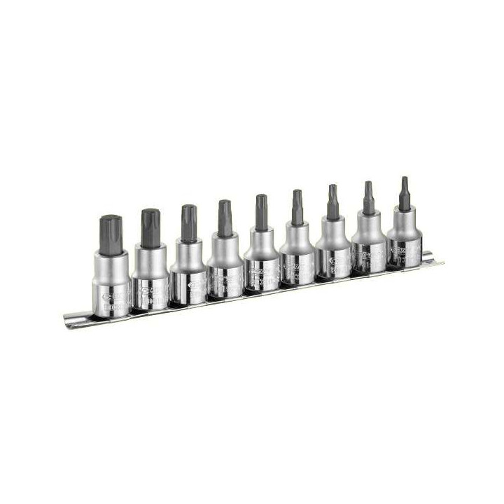 Game of 9 sockets Torx Expert Stanley 1/2