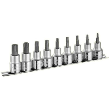 Jeu de 9 douilles Torx Expert Stanley 1/2