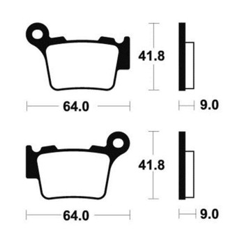 Plaquettes de frein moto racing Tecnium MOR291