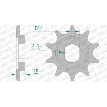 AFAM sprocket 11 teeth pitch 420 type 94123 KTM SX 50 LC Pro Senior
