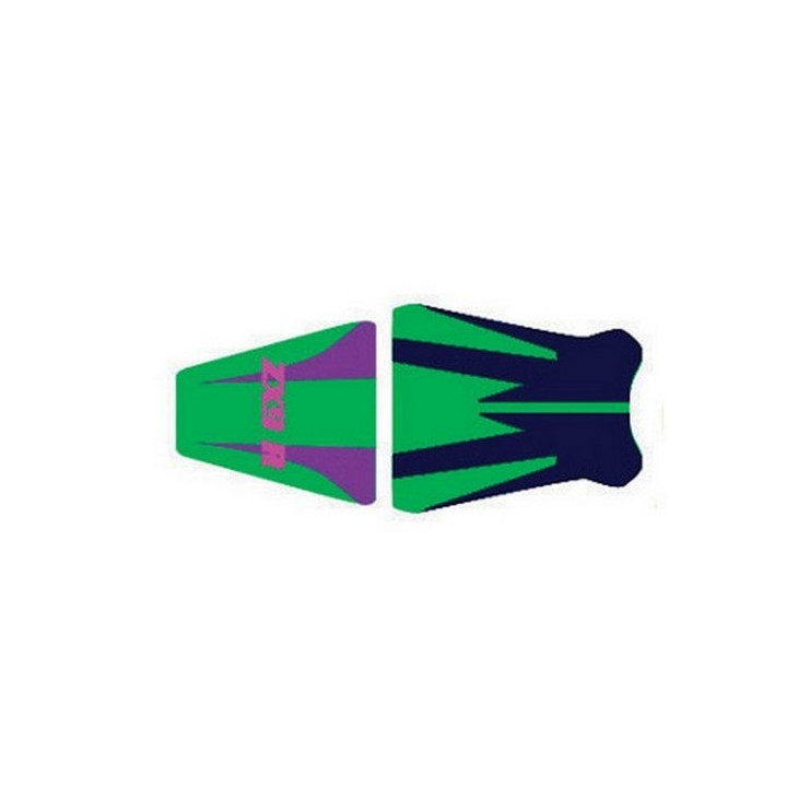 Saddle cover Bagster (2089J) Blue Fonce/Vert/Violet/Letters Kawasaki ZX9 R NINJA/ZX 9 R 01