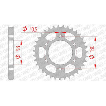 AFAM steel crown 35 teeth not 630 type 16700 Kawasaki Z 900