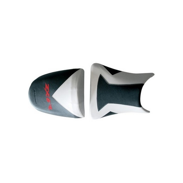 Housse de selle Bagster (2141A) Gris Clair/Noir/Lettres Rouges Kawasaki ZX6 R/RR 03-04