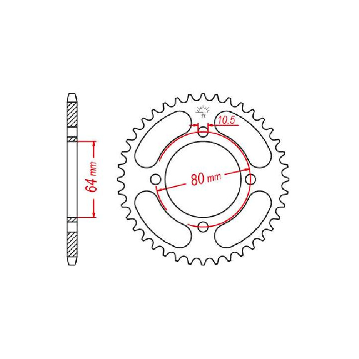 Steel crown JT 32 teeth not 520 type 1910 Steel crown JT 32 teeth not 520 type 1910