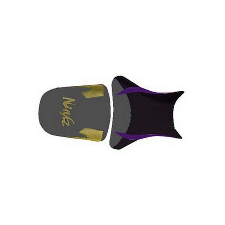 Saddle cover Bagster (2090C) Anthracite/Black/Gold/Blue From China/Letters Kawasaki ZX6 R 98