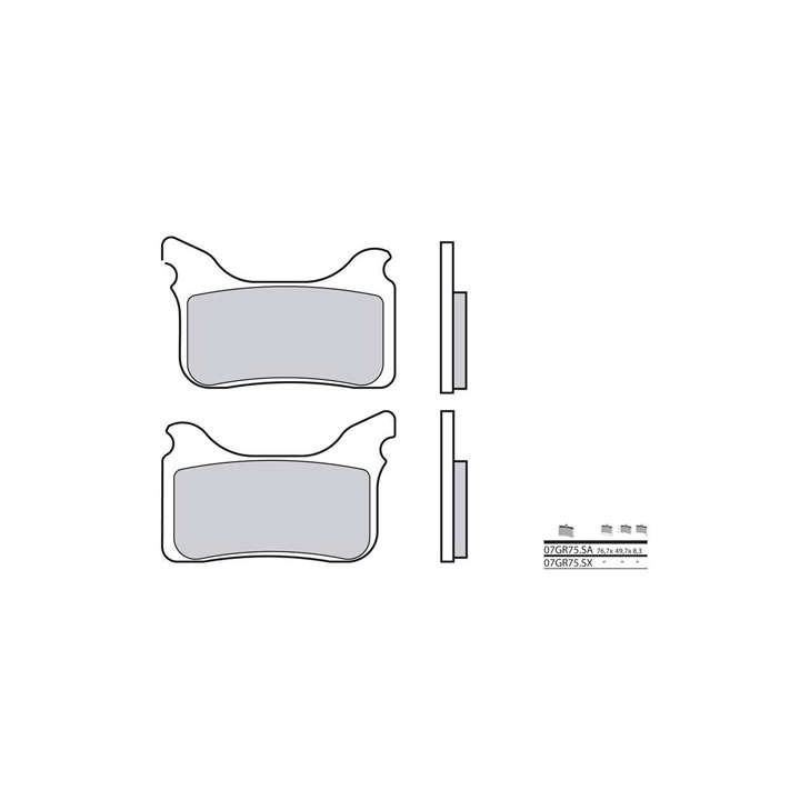 Brake pads sinter racing BREMBO 07GR75SX