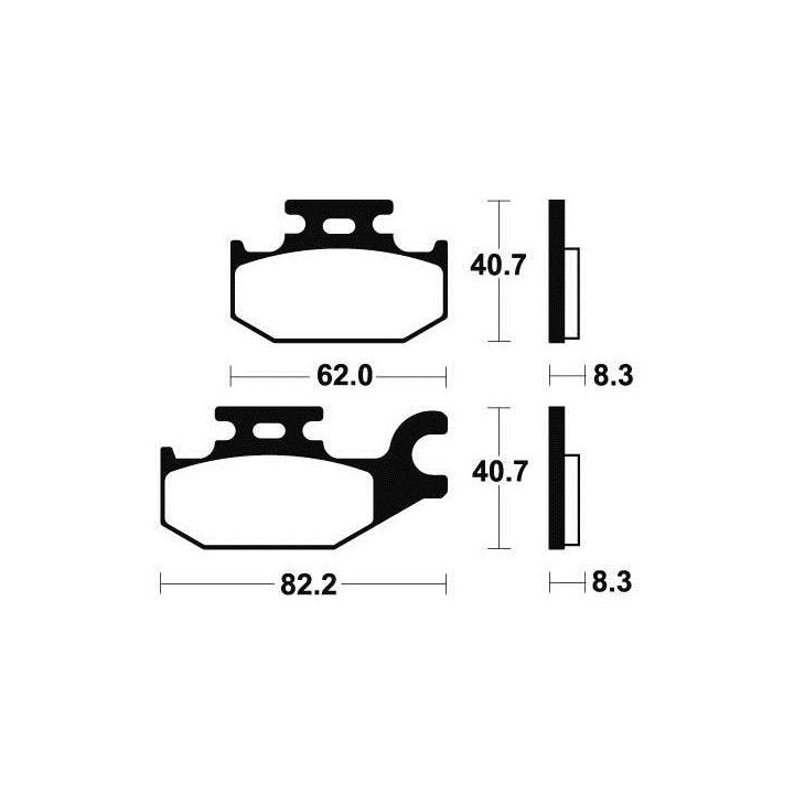 Brake pads metal fried BENDIX MO335