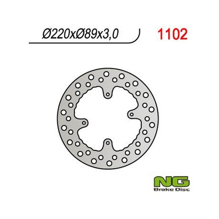 Fixed NG motorcycle brake disc 220mm (ref. 1102)