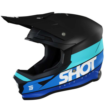 Casque moto cross Shot FURIOUS STORY 2022 BLUE MATT