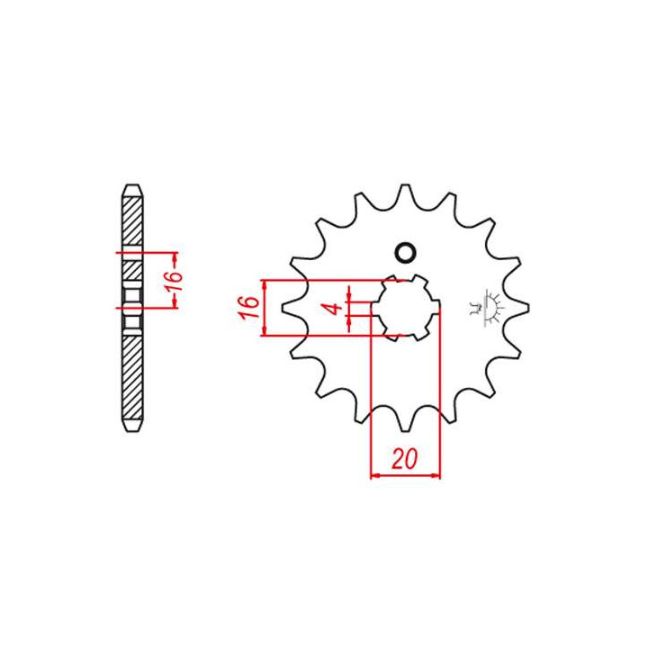 Pignon JT 15 teeth not 420 type 546 Yamaha PW80 Pignon JT 15 teeth not 420 type 546 Yamaha PW80