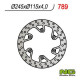 Rear brake disc NG 245mm Yamaha YZ/YZF, WR/WRF 125-450