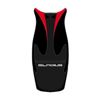 Housse de selle Bagster (2210E) Noir/Rouge/Lettres Argent Suzuki GLADIUS 650 10
