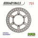 Motorcycle brake disc fixed 260mm (ref. 731)