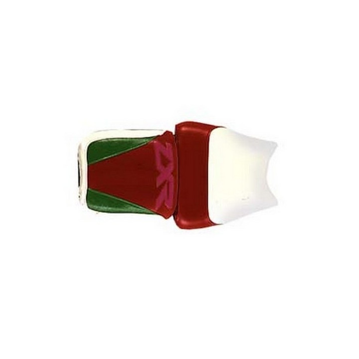 Housse de selle Bagster (2026B) Blanc/Rouge/Vert/Lettres Fuchsia Kawasaki ZXR750 92