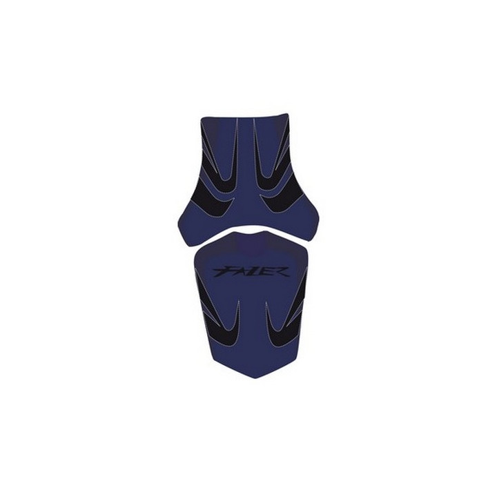 Housse de selle Bagster (2174B) Bleu Fonce/Noir/Lettres Grises Claires Yamaha FZ1 FAZER 06-09