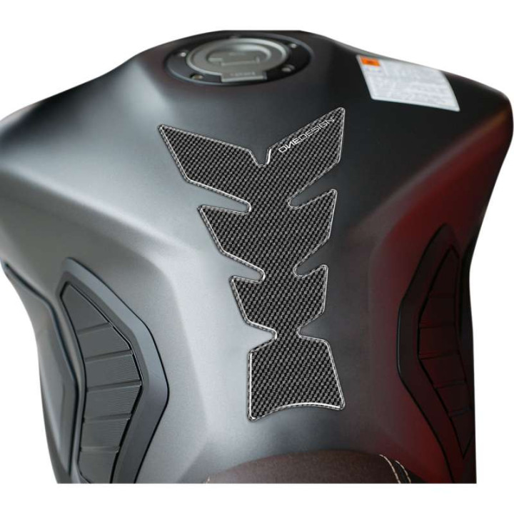 Protection de réservoir moto OneDesign MOON CARBON BLACK 21,3 x 12,3 cm