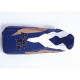 Housse de selle Bagster (2076S) Baltique/Blanc/Or/Lettres Noires Honda AFRICA TWIN XRV750 97/1998