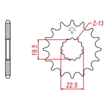 Pignon JT 15 dents pas 520 type S435 Pignon JT 15 dents pas 520 type S435