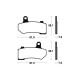 Brake plates metal fried Tecnium MF330