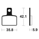 BENDIX MA395 organic brake pads