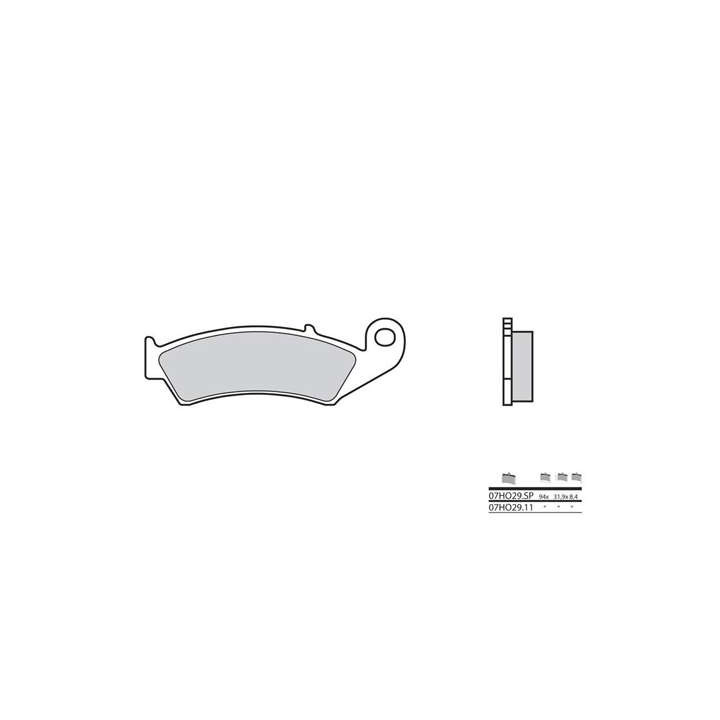 Plaquettes de frein sinter BREMBO 07HO29SP