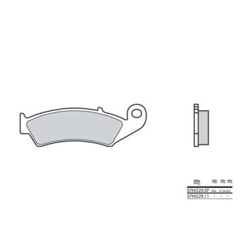 Plaquettes de frein sinter BREMBO 07HO29SP