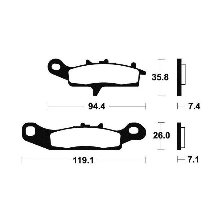 Brake pads metal fried BENDIX MO298