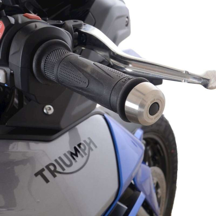 R&amp-G handlebar ends (BE0161SS) Triumph Tiger 850 Sport/Speed Triple 1200 RS