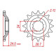 Pignon JT 17 dents pas 530 type 528