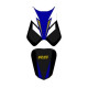 Housse de selle Bagster (2203A) Noir/Baltique/Blanc/Lettres Or Yamaha YZF-R6 08
