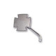 Motorcycle mirrors HIGHSIDER IRON CROSS CHROME
