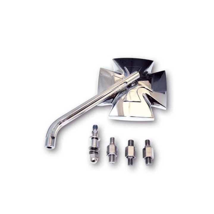 Motorcycle mirrors HIGHSIDER IRON CROSS CHROME