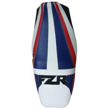 Housse de selle Bagster (2043H) Coquelicot/Blanc/Bleu/Noir/Lettres Noires Yamaha FZR1000 95