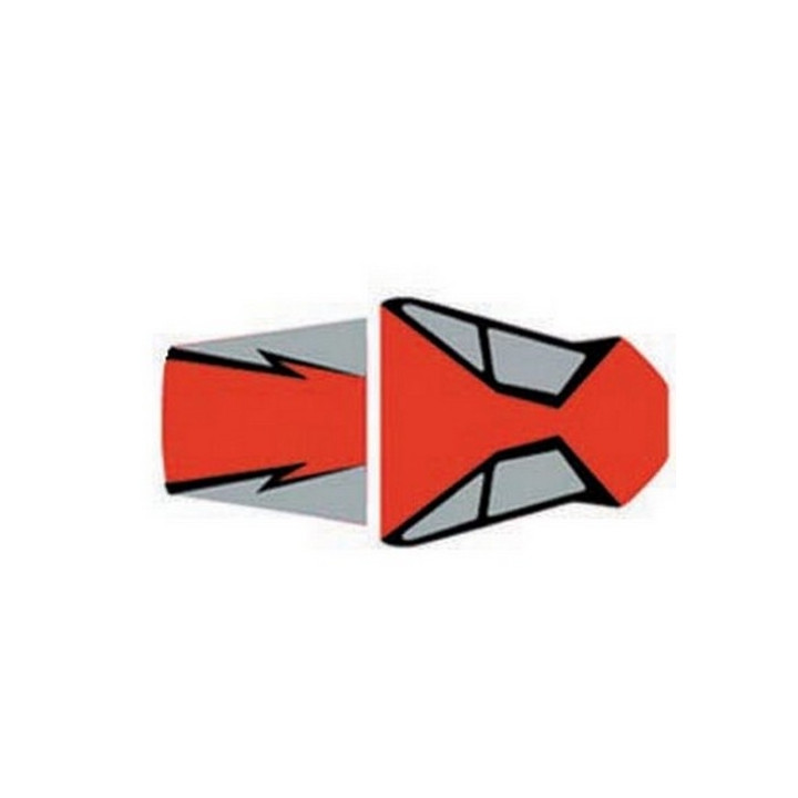 Housse de selle Bagster (2127D) Rouge/Noir/Acier Aprilia RSV1000 01-03