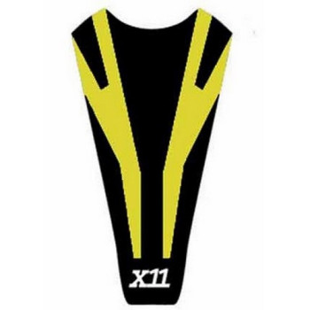 Saddle cover Bagster (2111D) Jonquille/Black/White Letters Honda X11 01