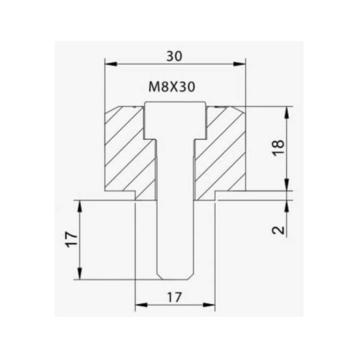 BMW mirror-to-handlebar adapter (9850N)